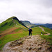 Final ascent of Catbells (451m) from Hawes End (Scan from May 1991)