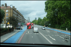 ugly blue cycle lanes