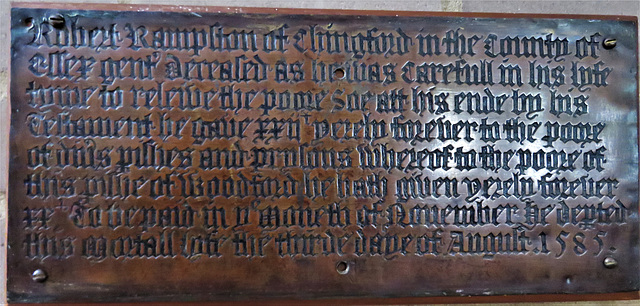 south woodford church, redbridge, london (52) c16 brass robert rampston +1585 south woodford church, redbridge, london (52) c16 brass robert rampston +1585