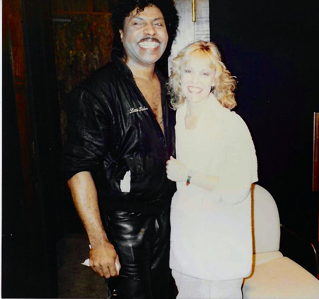 My sister with Little Richard c. 1985