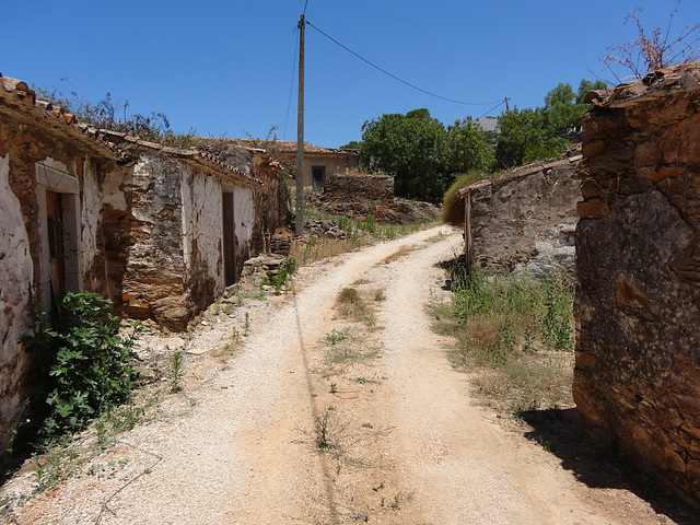 Deserted village high in the Algarve hills.