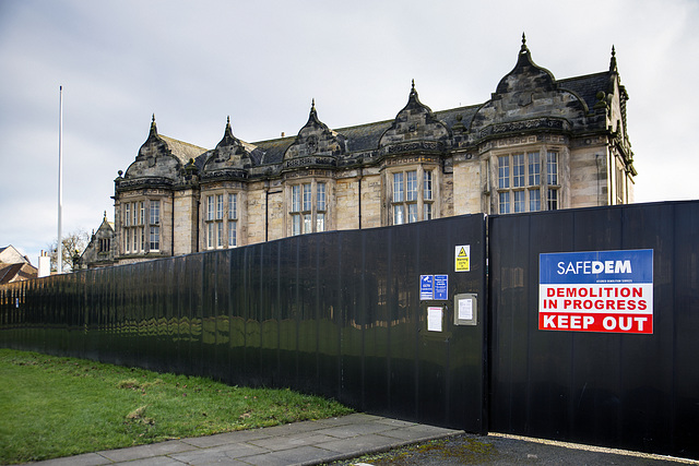 Madras College Demolition Site