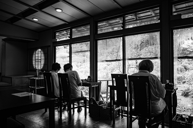 In the teahouse