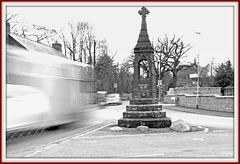 Removing a speeding white van from the village.