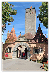 Rothenburg ob der Tauber - Burgtor u. Burgturm