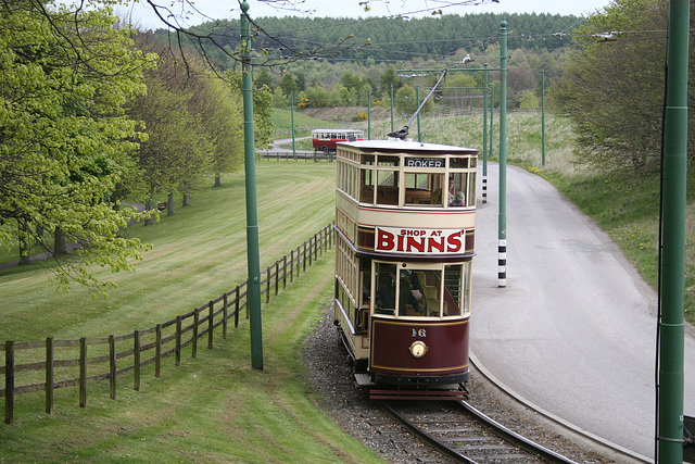 Tram No.16 at Beamish Museum 9th April 2017