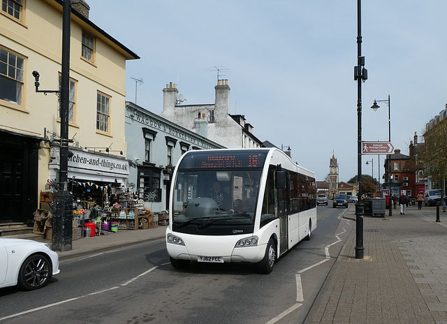 A2B Bus and Coach Co YJ62 FCC in Newmarket - 9 Apr 2019 (P1000880)