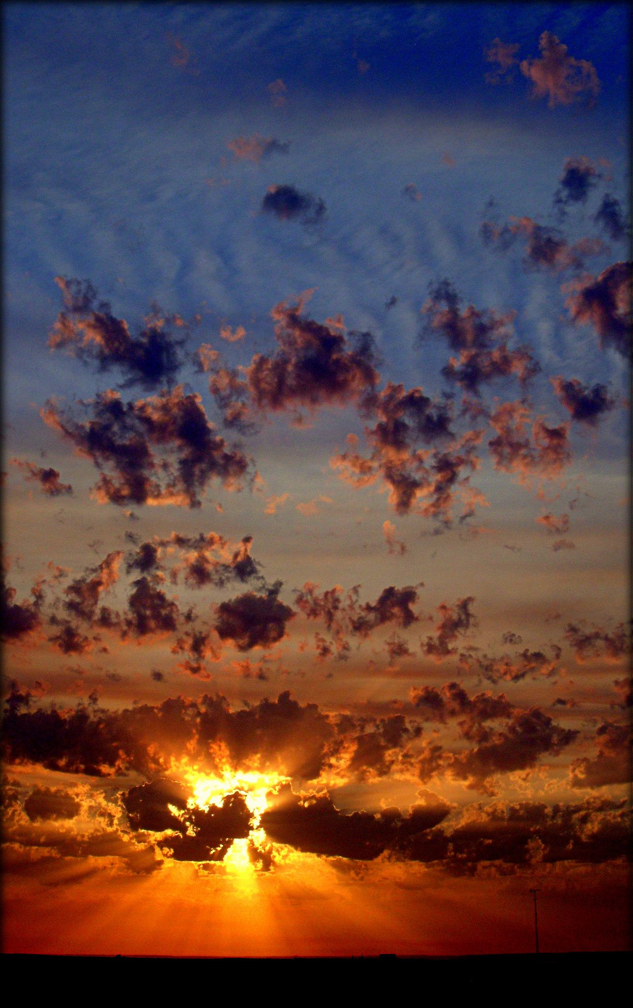 Dawn from my flat, Madrid