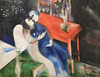 Detail of The Lovers by Chagall in the Metropolitan Museum of Art, January 2019