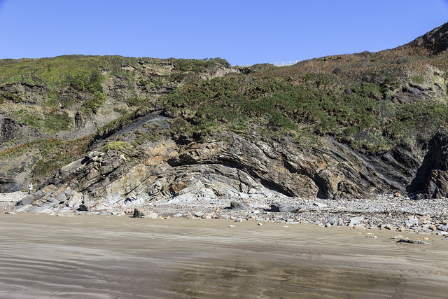 Little Haven - The Settlands; detail of southern anticline