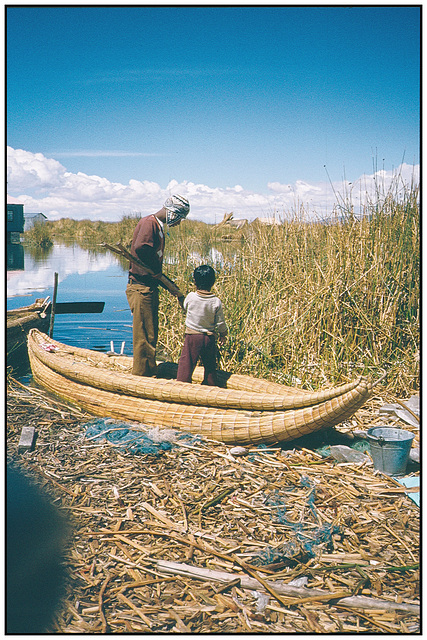 Barque traditionnelle "Uros"