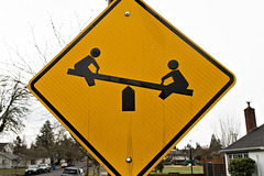 See saw sign