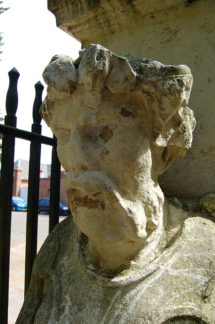 Detail of gatepier, Belgrave Hall, Leicester, Leicestershire