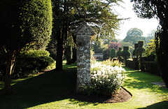 Wall in Avebury Manor Garden