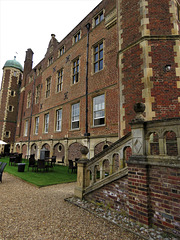 madingley hall, cambs  (5) much rebuilt c16 house with loggia of 1596