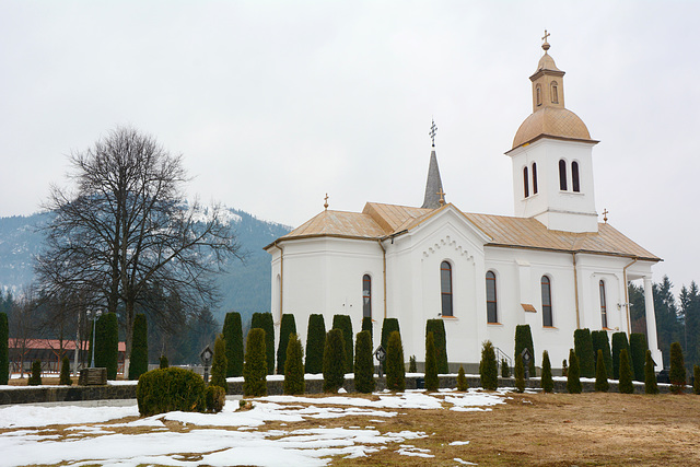 Romania, Maramureș, The Church of the Assumption of the Virgin Mary in the Moisei Monastery