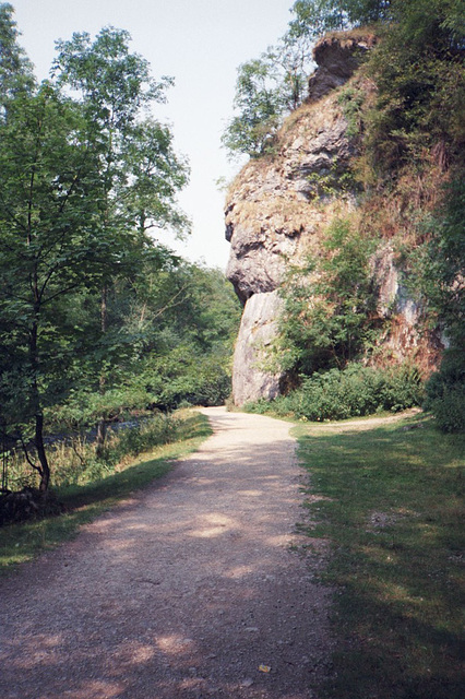 Lion's Head Rock, Dovedale (Scan from August 1989)