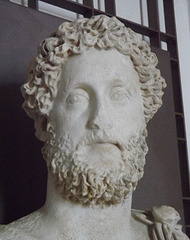 Detail of the Bust of Commodus in the Museo Campi Flegrei, June 2013