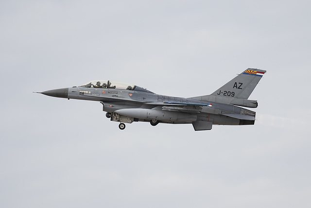 Royal Netherlands Air Force General Dynamics F-16B Fighting Falcon J-209