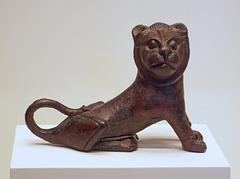 Statuette of a Seated Lion in the Getty Villa, June 2016