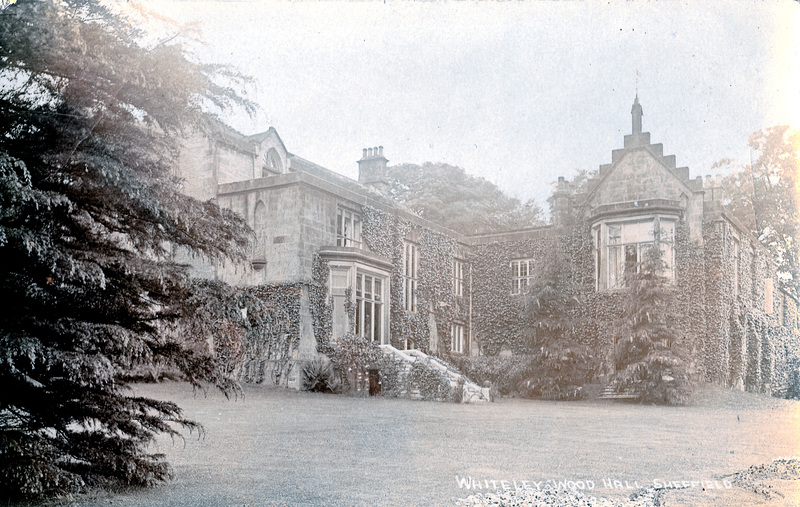 Garden Front of Whiteley Wood Hall, Sheffield, South Yorkshire (Demolished c1959)