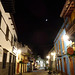 Calle Real De La Plaza At Night