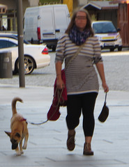 girl with dog