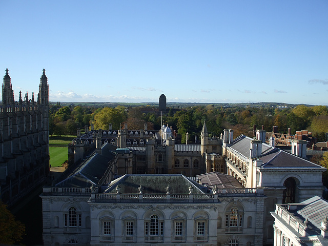 Cambridge seen from Great St Mary's tower 2013-11-04