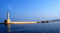 GR - Chania - Lighthouse, seen from the Harbour