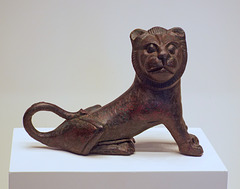 Statuette of a Seated Lion in the Getty Villa, June 2016