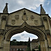 madingley hall, cambs  (9) c15 and c18 archway, built 1470 for old university schools at cambridge, rebuilt by essex 1758