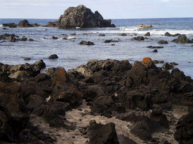 Volcanic coast of Pesqueira.