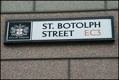 St Botolph Street streetsign