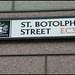 St Botolph Street streetsign