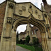 madingley hall, cambs  (10) c15 and c18 archway, built 1470 for old university schools at cambridge, rebuilt by essex 1758