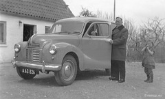 My father and his brand new Austin (1953)