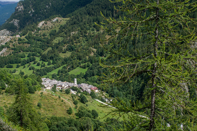 Blick auf Preit (Canosio)