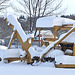 Old Mining Equipment in Quesnel, BC