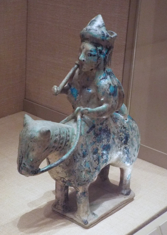 Molded Horse and Rider with a Cheetah in the Metropolitan Museum of Art, December 2022