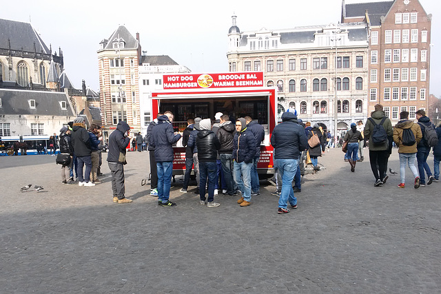 Food vendor on the Dam