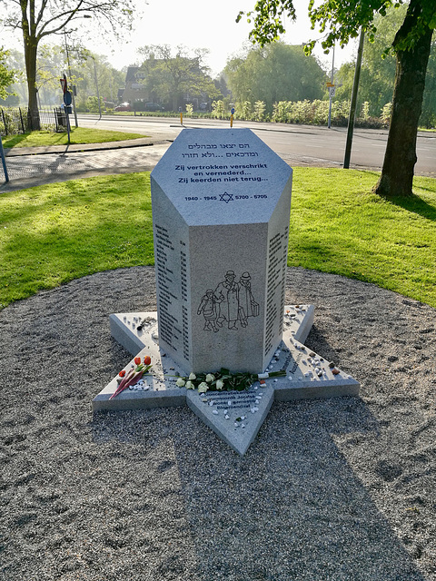 New monument for the Jewish population that was taken away and didn't come back in the Second World War