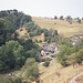 Looking down on Milldale and Viator Bridge at Milldale (Scan from August 1989)