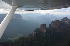 Venezuela, Flying over Auyantepui