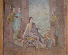 Detail of the Female Painter at Work Fresco, ISAW May 2022