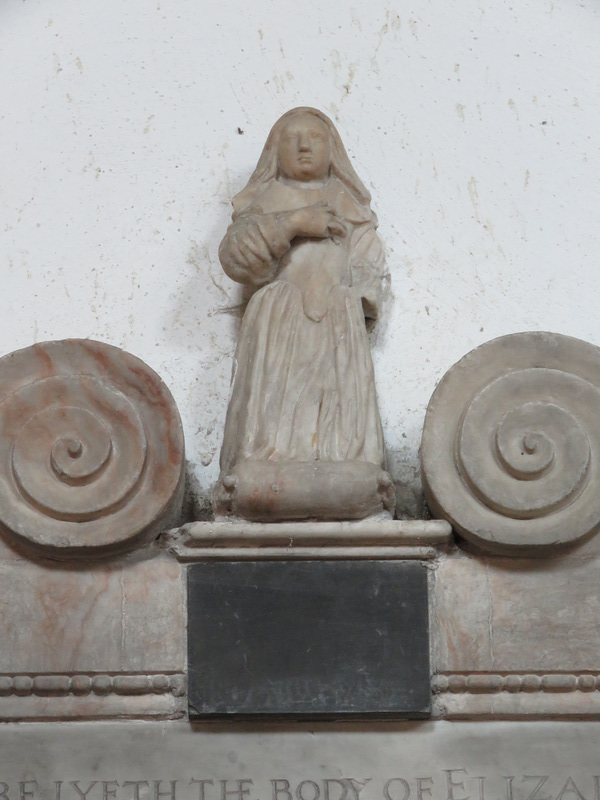 great dunmow church, essex, tomb of elizabeth vassall +1652