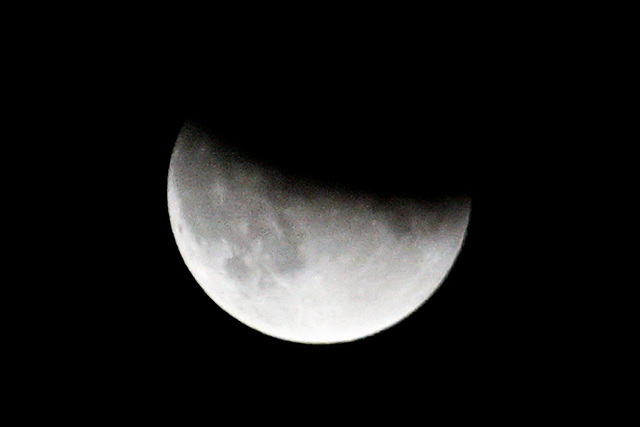 éclipse de lune hier au soir