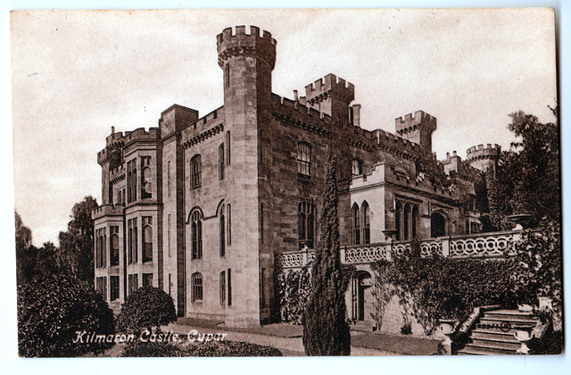 Kilmaron Castle, Cupar, Fife, Scotland (Demolished c1985) from a c1920 postcard