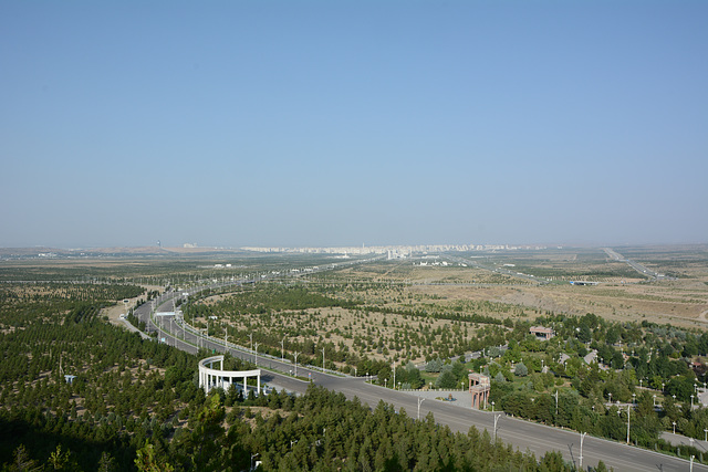 Ashgabat, View from the Health Trail