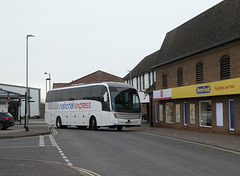 Ambassador Travel (National Express contractor) 216 (BV69 KPT) in Mildenhall - 19 Feb 2022 (P1100791)