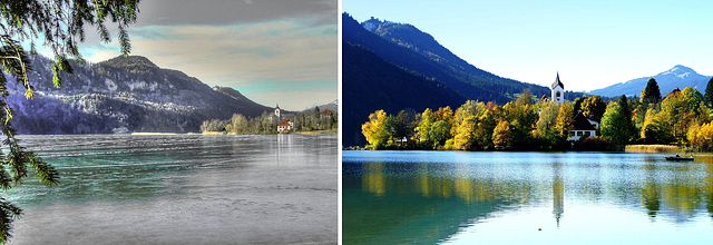 Weissensee im Herbst und Winter. ©UdoSm